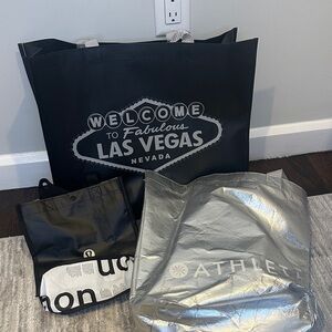 Athleta & Lululemon Tote Bag Set